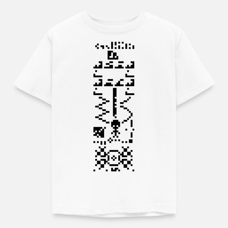 Arecibo Binary Message Answer Reply - Kids' T-Shirt - white