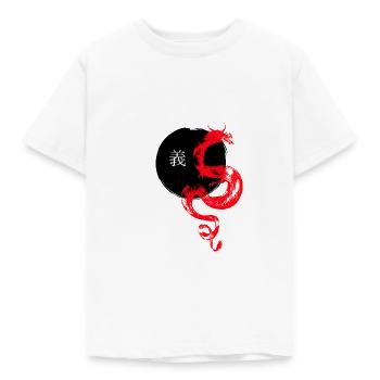 Chinese Dragon - Kids' T-Shirt - white - Front - AI Model Kid Male (0cm)