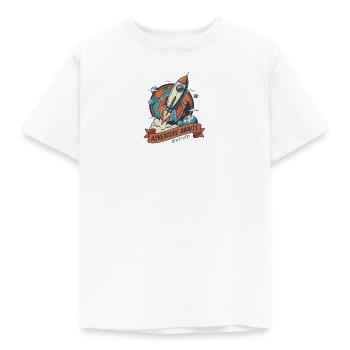 Adventure_Image_nalafqnalafqnala - Kids' T-Shirt - white - Front - AI Model Kid Male (0cm)