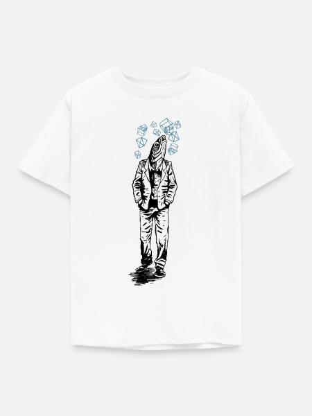 FISHMAN - Kinder T-Shirt - Weiß
