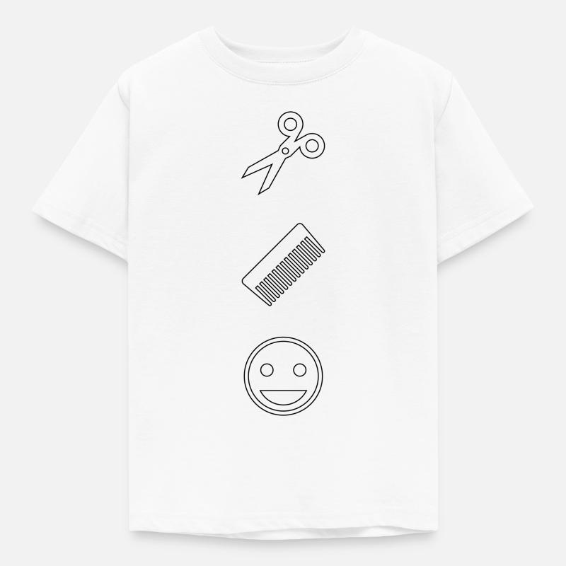 Ciseaux, pesons, - T-shirt Enfant - blanc