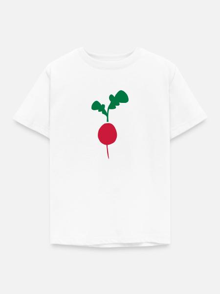 Radieschen - Kinder T-Shirt - Weiß