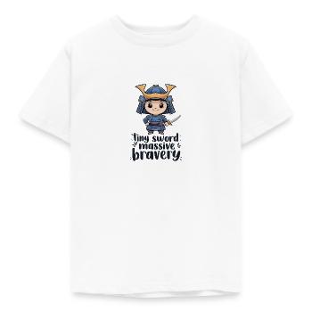 Samouraï Chibi - T-shirt Enfant - blanc - Devant - AI Model Kid Male (0cm)