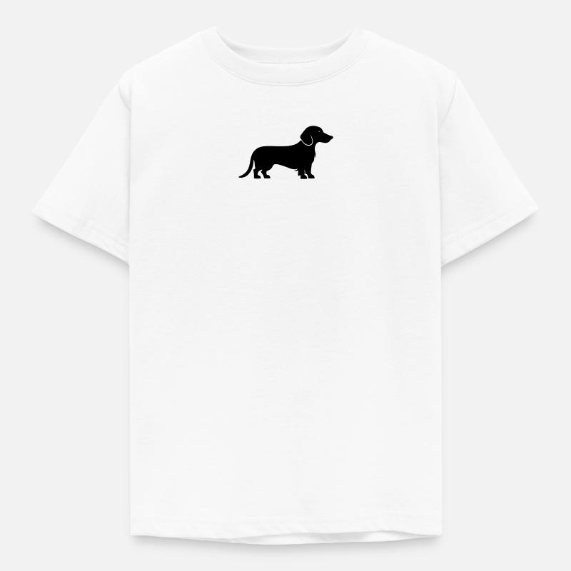 Teckel Dackel - T-shirt Enfant - blanc