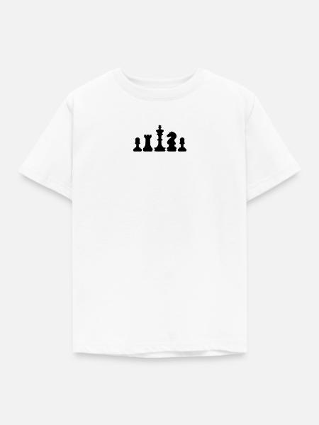 Schach - Kinder T-Shirt - Weiß