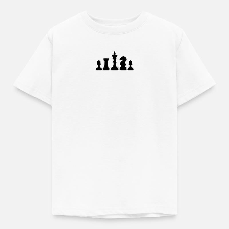 Schach - Kinder T-Shirt - Weiß