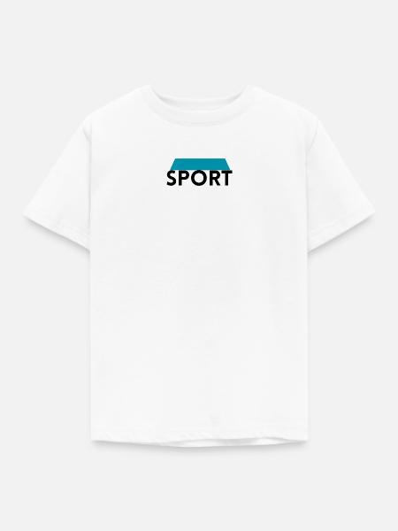 Sport Statement - Kinder T-Shirt - Weiß
