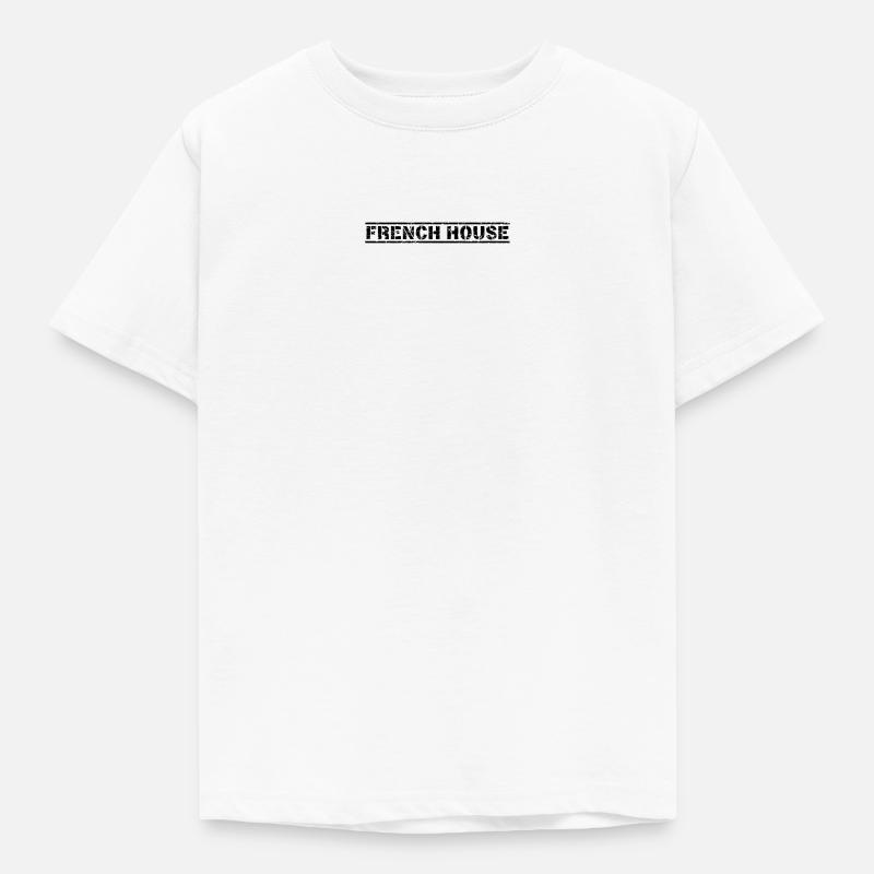 French House - Kinder T-Shirt - Weiß