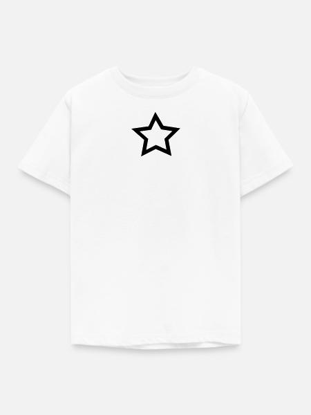 Stern! - Kinder T-Shirt - Weiß