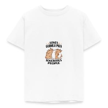 Meerschweinchen - Kinder T-Shirt - Weiß - Vorne - AI Model Kid Male (0cm)