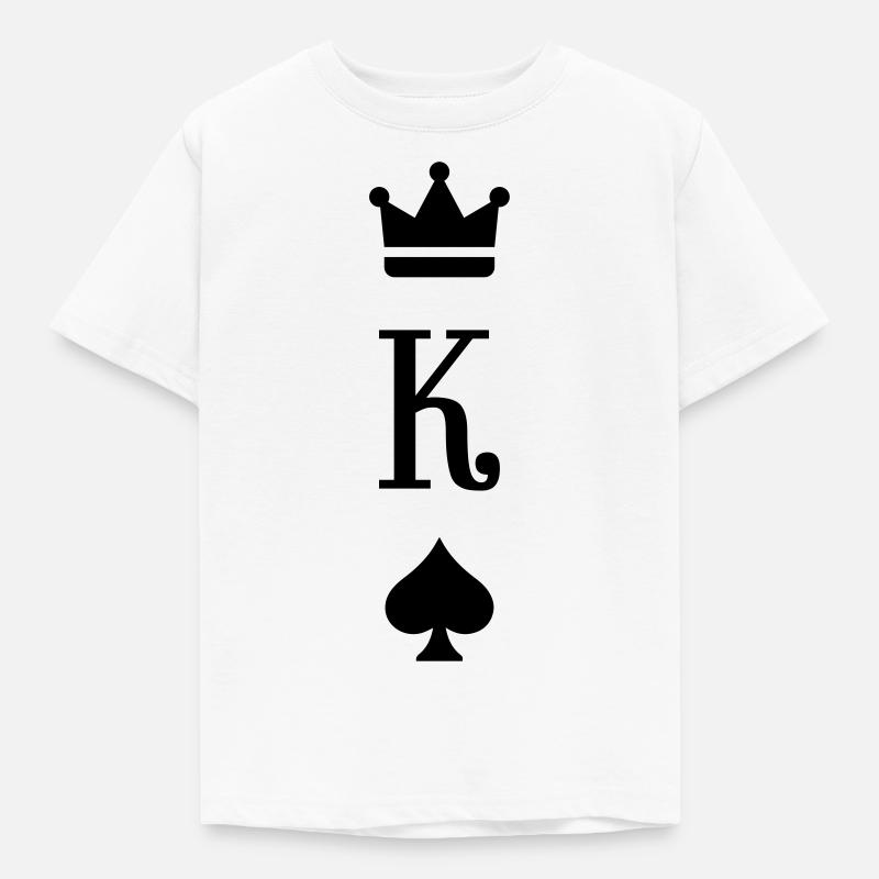 King - Kinder T-Shirt - Weiß