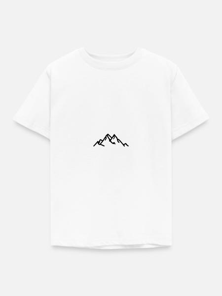 Berg - Kinder T-Shirt - Weiß