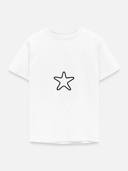 Seestern - Kinder T-Shirt - Weiß