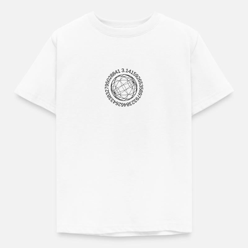 Kreis von Pi - Kinder T-Shirt - Weiß