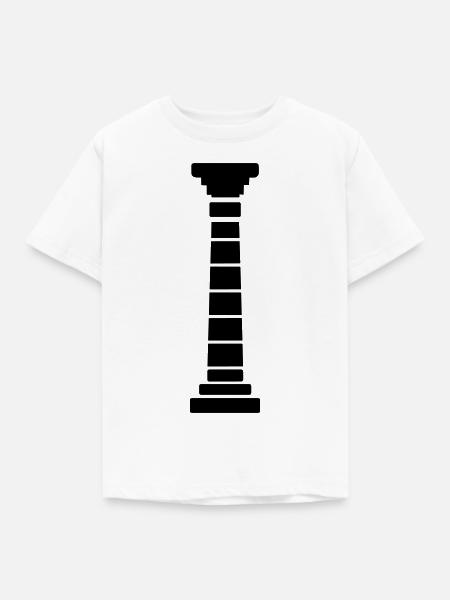 Griechische Säule - Kinder T-Shirt - Weiß