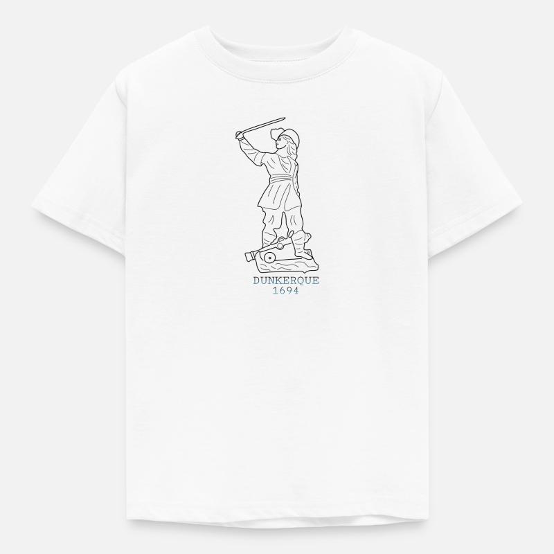 Jean Bart Noir - T-shirt Enfant - blanc