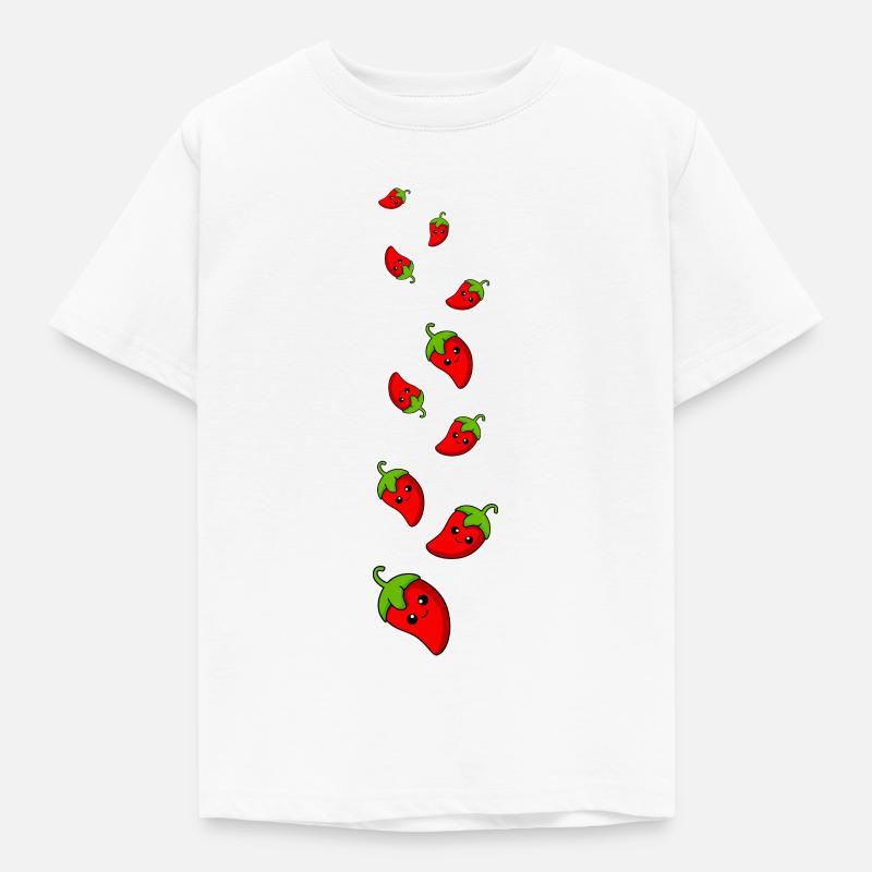 Chilli Comic - Kinder T-Shirt - Weiß