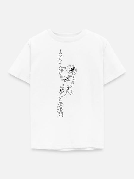 Leone - Kinder T-Shirt - Weiß