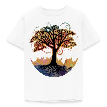 Magischer Baum - Kinder T-Shirt - Weiß - Vorne - AI Model Kid Male (0cm)