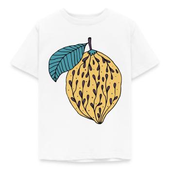 eat - Kids' T-Shirt - white - Front - AI Model Kid Male (0cm)