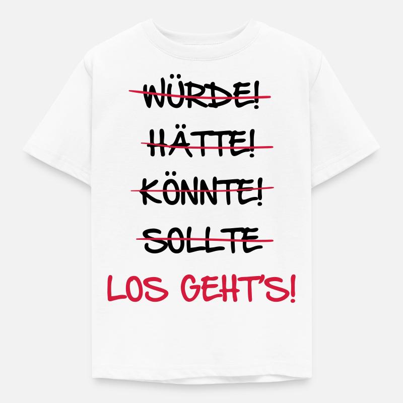 Allez-y, lancez-vous - T-shirt Enfant - blanc