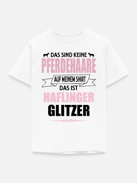 Pferde Pferd Haflinger Reiter Geschenk - Kinder T-Shirt - Weiß