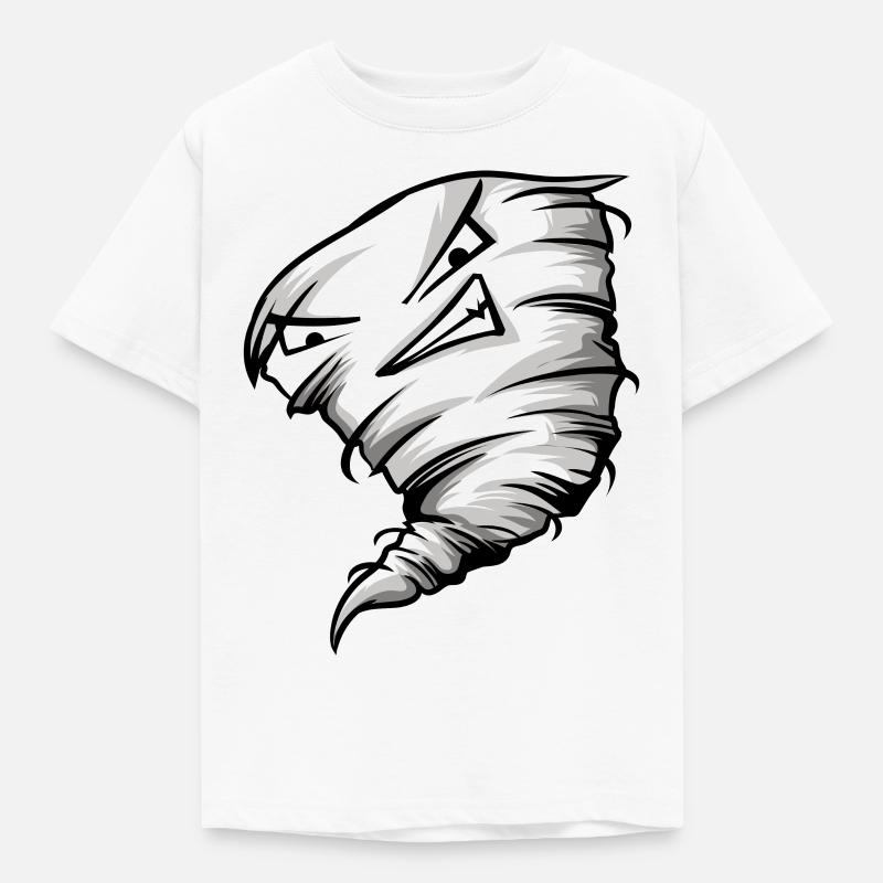 tornado - Børne-T-shirt - hvid