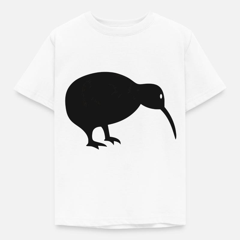 Kiwi Vogel Damen Geschenkidee Neuseeland - Kinder T-Shirt - Weiß
