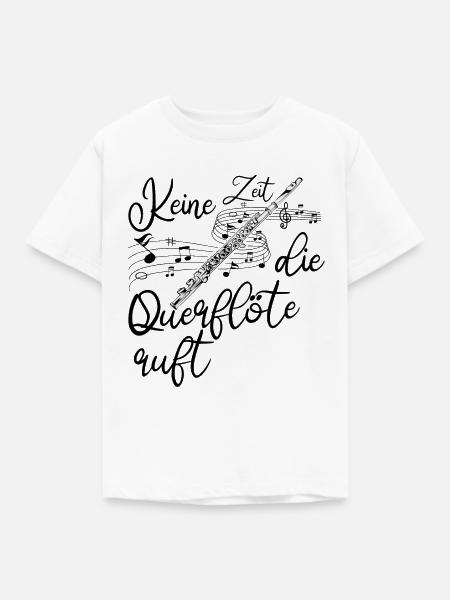 Querflöte - Kinder T-Shirt - Weiß