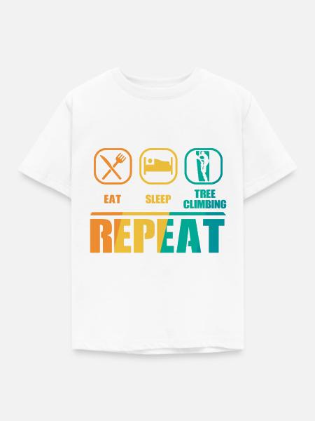 Tree Climbing - Kinder T-Shirt - Weiß