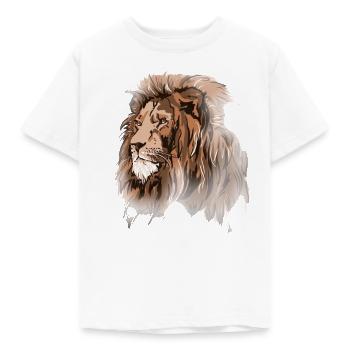 Lion - T-shirt Enfant - blanc - Devant - AI Model Kid Male (0cm)
