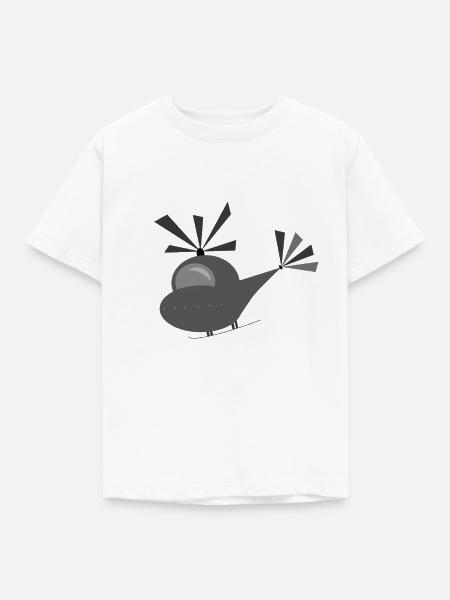 Helikopter - Kinder T-Shirt - Weiß