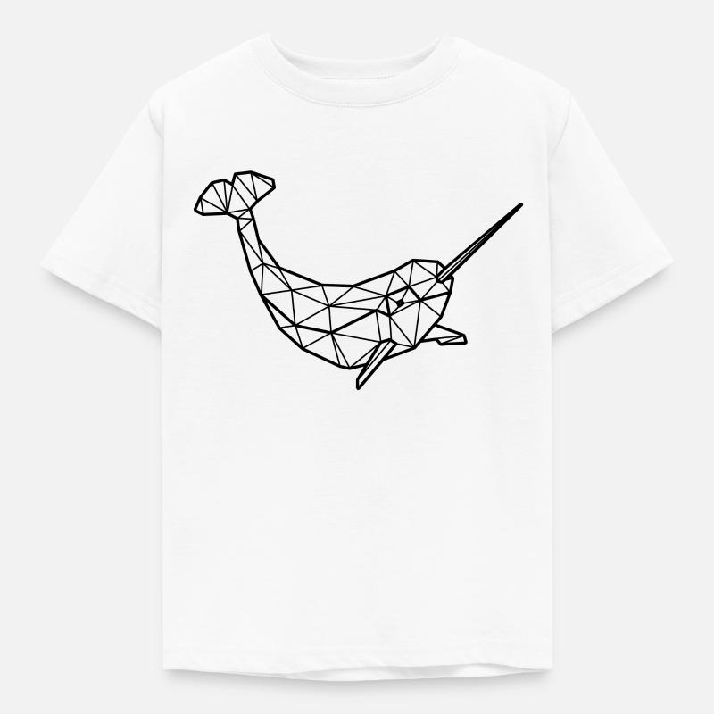 Polygone narval - T-shirt Enfant - blanc