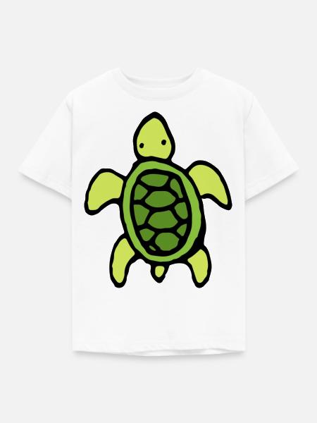 Schildkröte - Kinder T-Shirt - Weiß