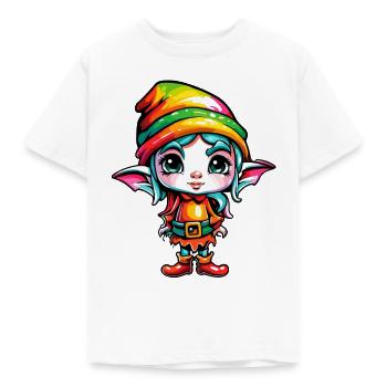 Imp / Dwarf / Fairy / Christmas / Elf - Kids' T-Shirt - white - Front - AI Model Kid Male (0cm)