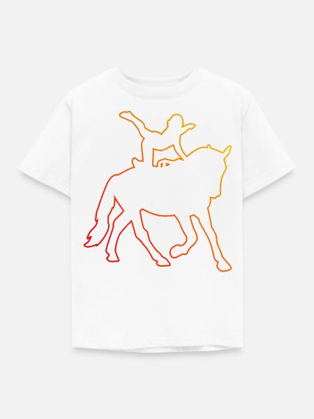 Pferdeperformance Körperbeherrschung - Kinder T-Shirt - Weiß