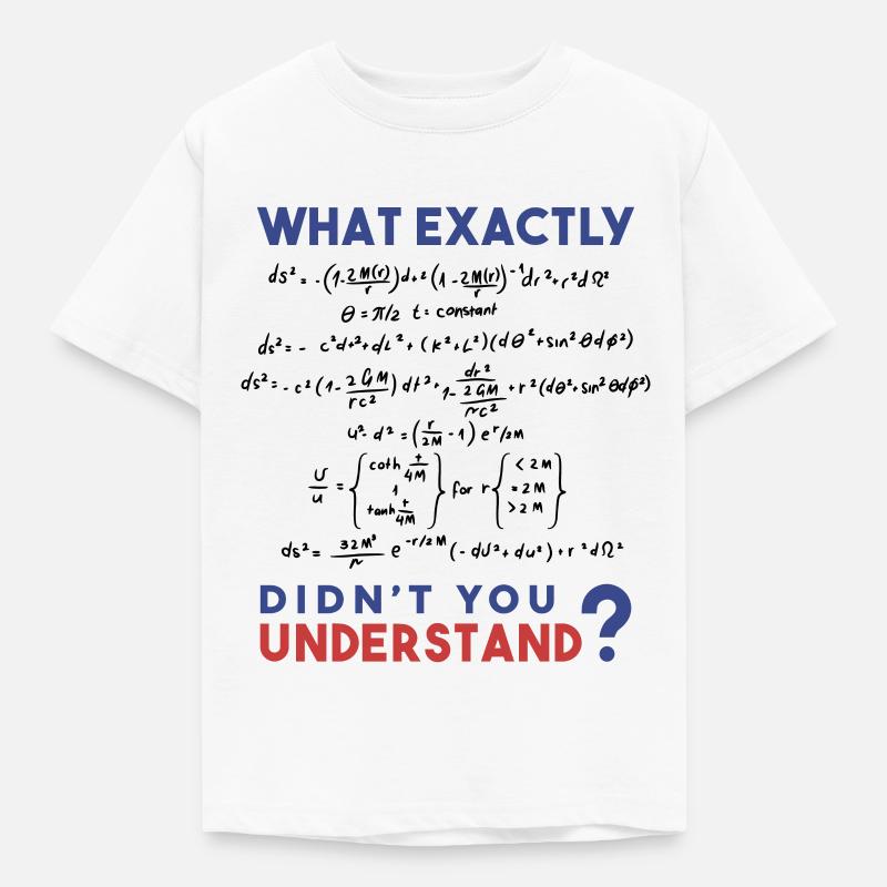 Physics formula Joke - Kids' T-Shirt - white