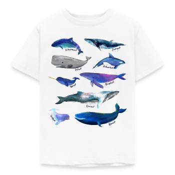 Wale - Kinder T-Shirt - Weiß - Vorne - AI Model Kid Male (0cm)