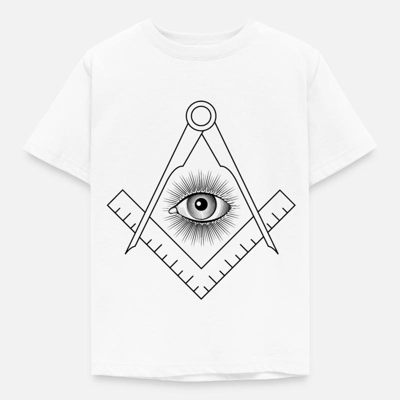 Franc-Maçonnerie / Complotisme - T-shirt Enfant - blanc