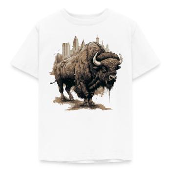 Buffalo - Kids' T-Shirt - white - Front - AI Model Kid Male (0cm)