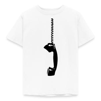 Récepteur téléphonique nostalgie rétro appel antique antique - T-shirt Enfant - blanc - Devant - AI Model Kid Male (0cm)