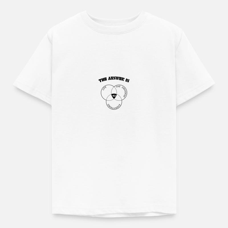 Die Antwort 42 - Per Anhalter durch die Galaxis - Kinder T-Shirt - Weiß