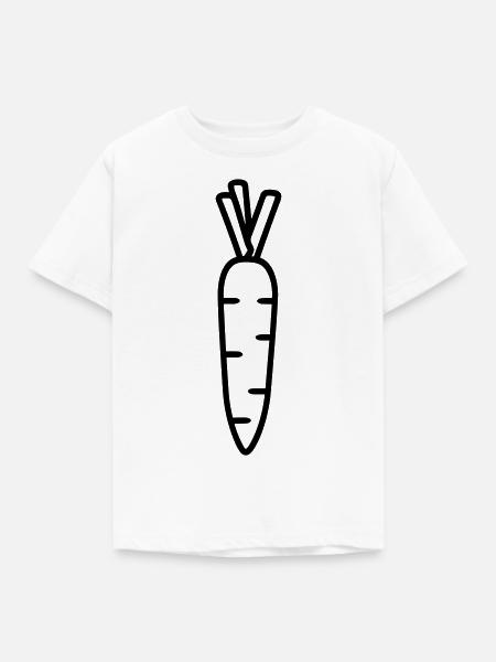 Karotte - Kinder T-Shirt - Weiß