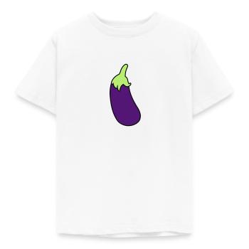 Aubergine - T-shirt Enfant - blanc - Devant - AI Model Kid Male (0cm)