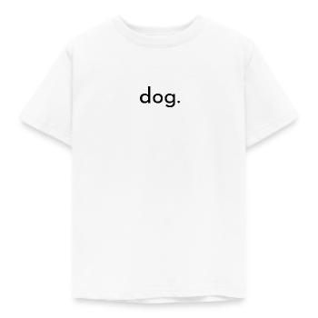 dog - ein einfach gehaltenes T-Shirt für Unterwegs - Kinder T-Shirt - Weiß - Vorne - AI Model Kid Male (0cm)