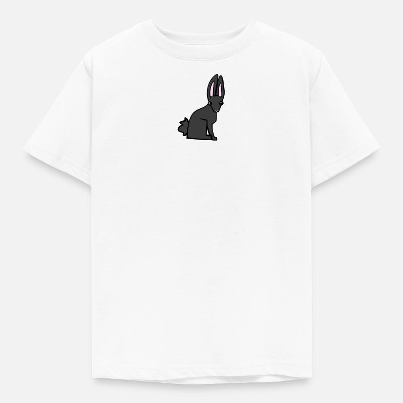 black bunny - Kids' T-Shirt - white