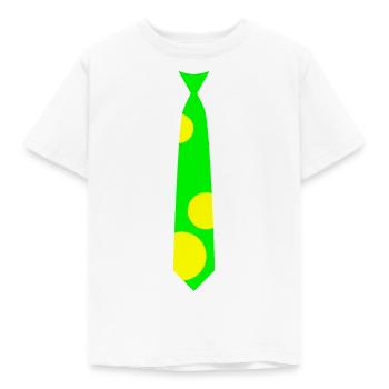 Tshirt cravate original - style citron flashy - T-shirt Enfant - blanc - Devant - AI Model Kid Male (0cm)