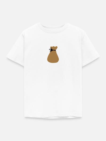 Sack, zubebunden - Kinder T-Shirt - Weiß