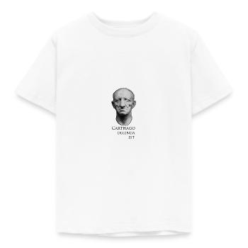 Carthago Delenda Est - Kinder T-Shirt - Weiß - Vorne - AI Model Kid Male (0cm)