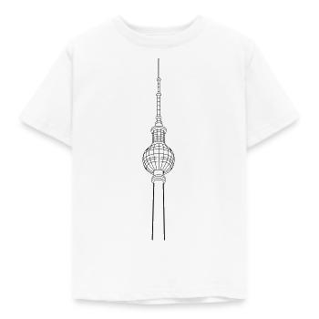 Berlin Fernsehturm Alexanderplatz - Kinder T-Shirt - Weiß - Vorne - AI Model Kid Male (0cm)